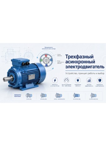 Трехфазный асинхронный электродвигатель: устройство, принцип работы и как выбрать