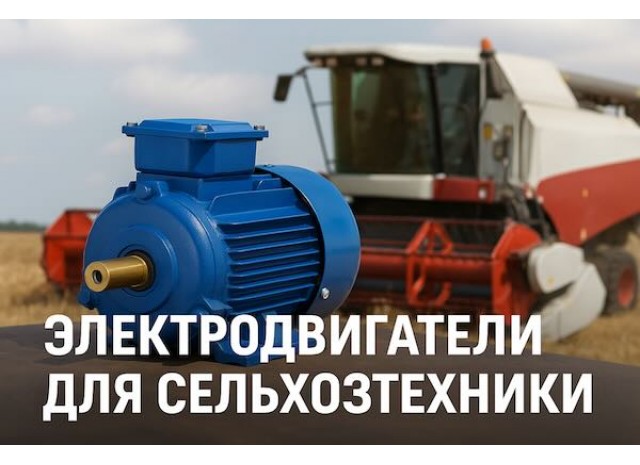 Электродвигатели для сельхозтехники