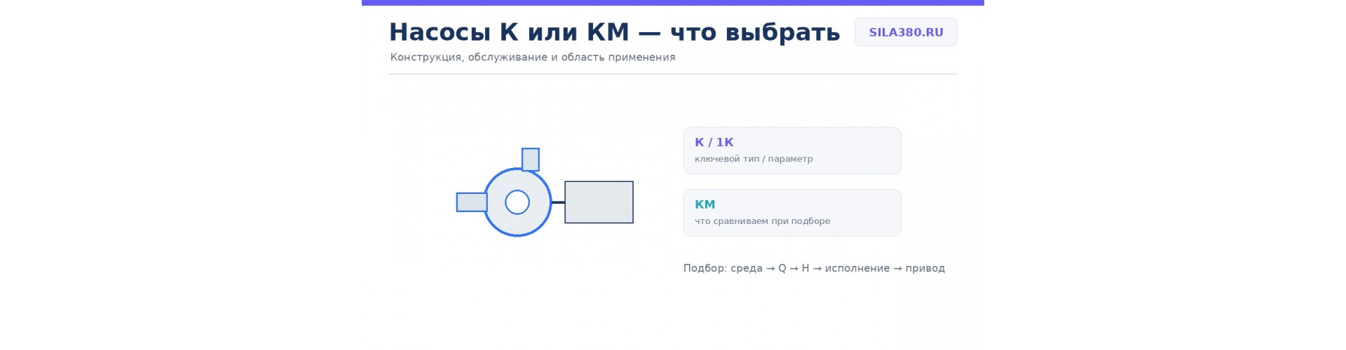 Насосы К или КМ — что выбрать