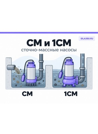Фекальные насосы СМ и 1СМ: назначение, маркировка и подбор