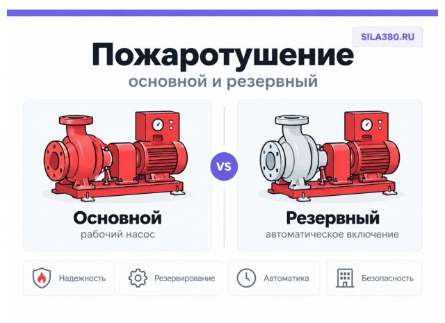 Насосы для пожаротушения: требования к подбору насосной части