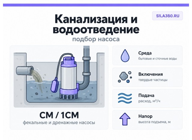 Насосы для канализации и водоотведения: подбор промышленного оборудования