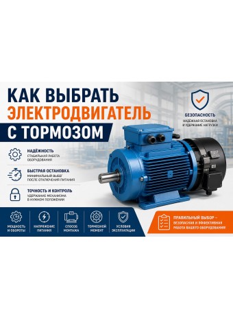 Как выбрать электродвигатель с тормозом для оборудования