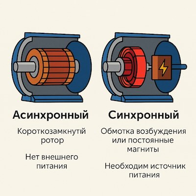 как выбрать синхронный или асинхронный двигатель